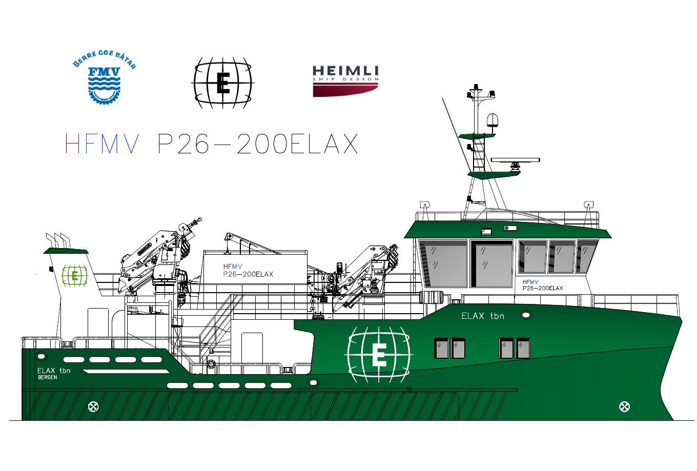 ELAX AS har inngått ny kontrakt for bygging av ett nødslaktefartøy av design HeimliFMV P26-200